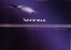 2005 KIA Sedona Owners Manual